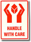 Handle With Care Packaging Sticker