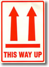 This Way Up Packaging Sticker